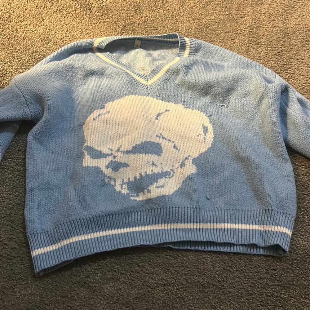 Long Sleeve Skeleton Sweater